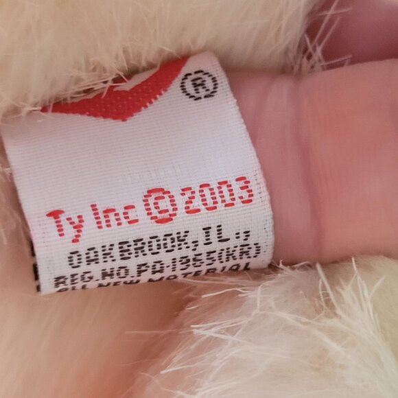 Vintage Ty 2003 Saint Angel Bear Plush Stuffed Animal Toy Polyester Collectible - Picture 4 of 13